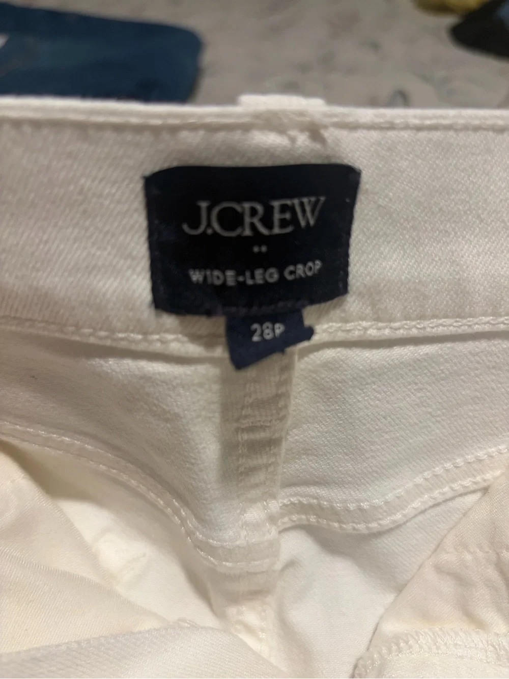 J. Crew White Straight-Leg Women's Jeans